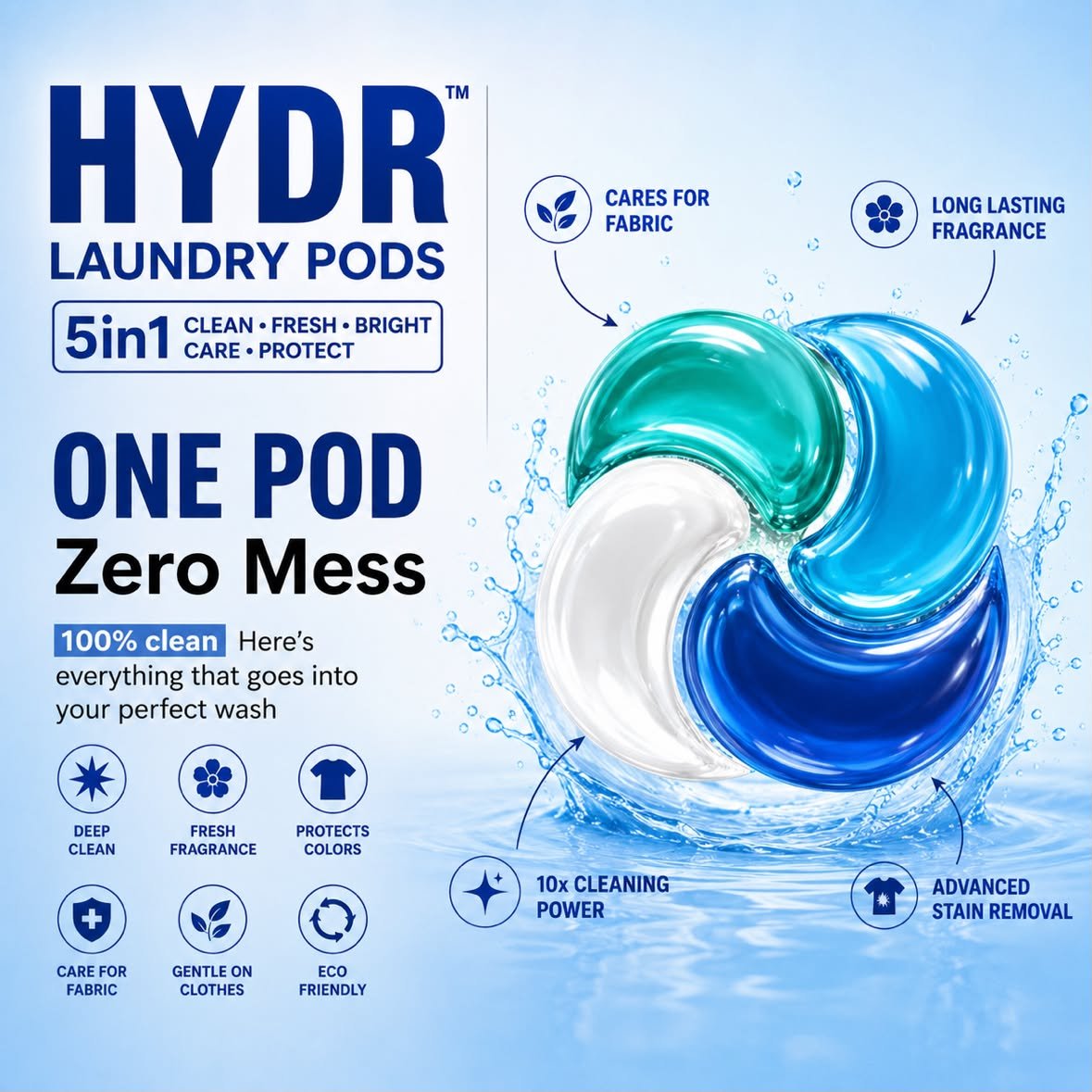 Hydr Laundry Pods - 20 pods +Free pods - Image 2